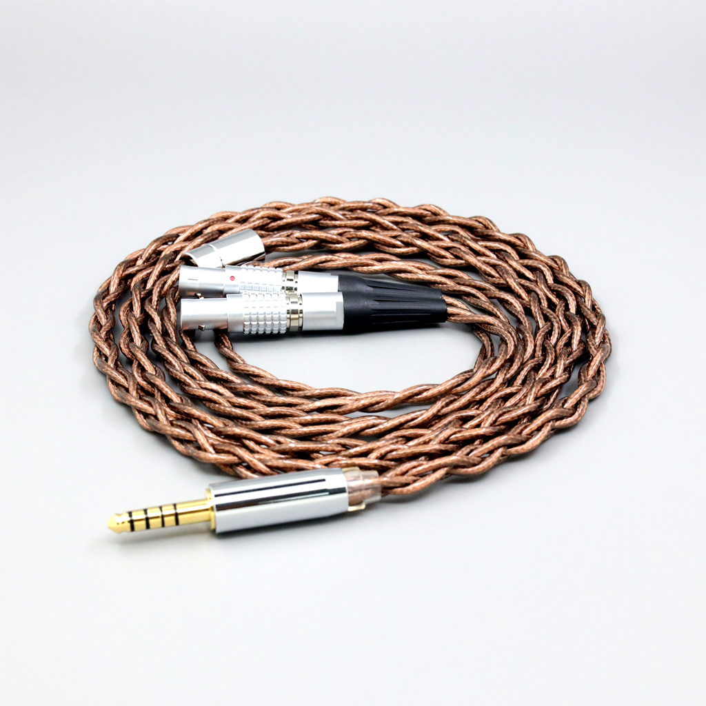 99% 24k Gold 7n Pure Silver Graphene Shield Earphone Cable For Focal Utopia Fidelity Circumaural Headphone