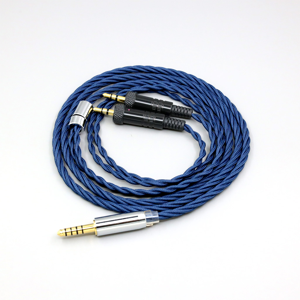 99% Pure Silver OCC Graphene Alloy Full Sleeved Earphone Cable For Sony MDR-Z1R MDR-Z7 MDR-Z7M2 With Screw To Fix