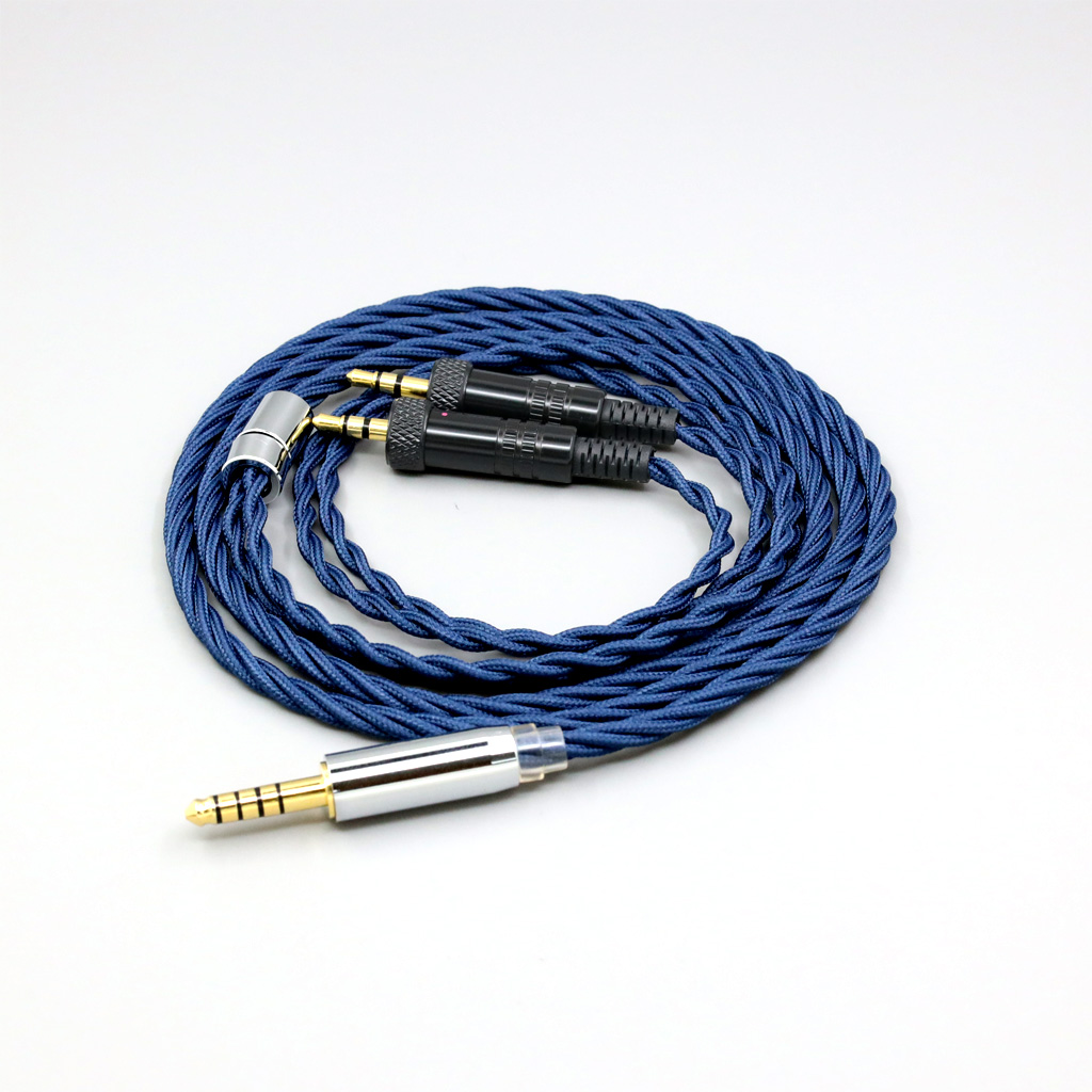 99% Pure Silver OCC Graphene Alloy Full Sleeved Earphone Cable For Sony MDR-Z1R MDR-Z7 MDR-Z7M2 With Screw To Fix