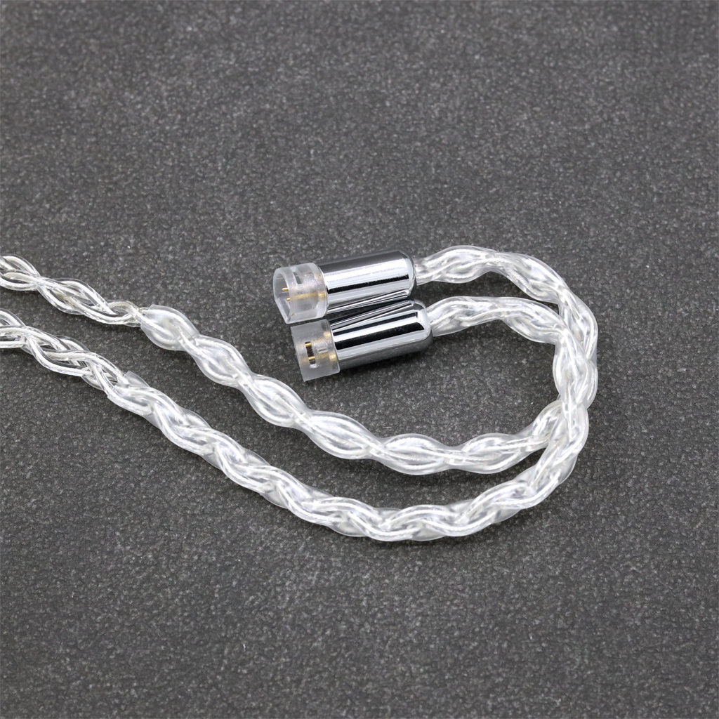 8 Core 99% 7n Pure Silver Palladium Earphone Cable For Sennheiser IE8 IE8i IE80 IE80s Metal Pin