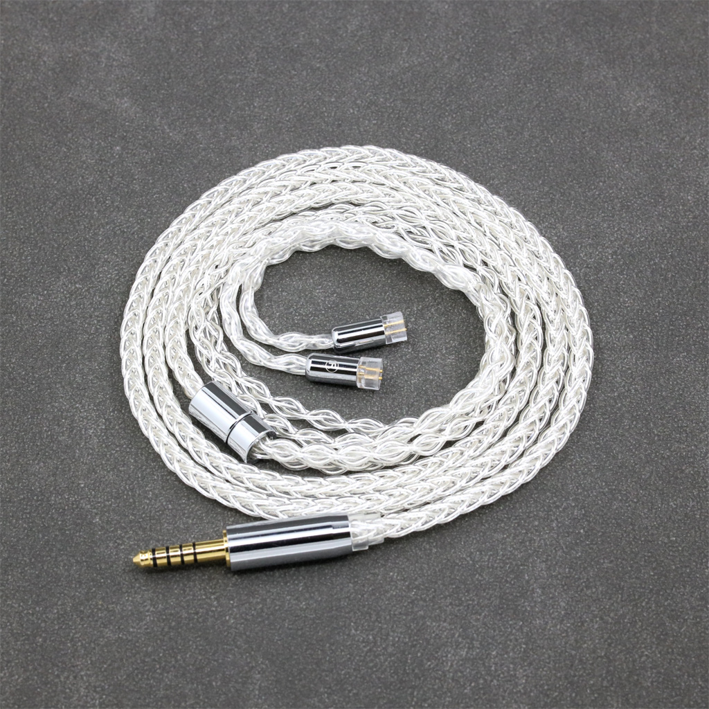 8 Core 99% 7n Pure Silver Palladium Earphone Cable For UE11 UE18 pro QDC Gemini Gemini-S Anole V3-C V3-S V6-C 0.78mm 2pin