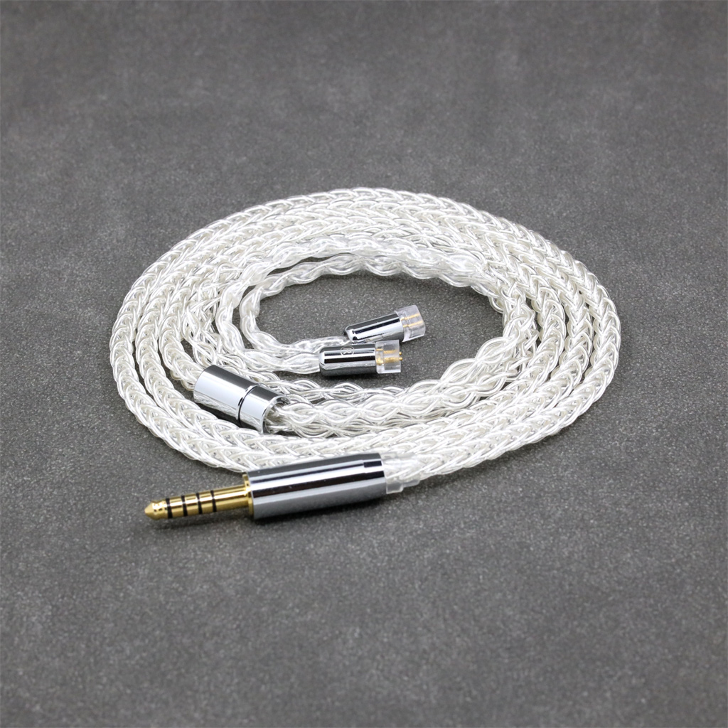 8 Core 99% 7n Pure Silver Palladium Earphone Cable For UE11 UE18 pro QDC Gemini Gemini-S Anole V3-C V3-S V6-C 0.78mm 2pin