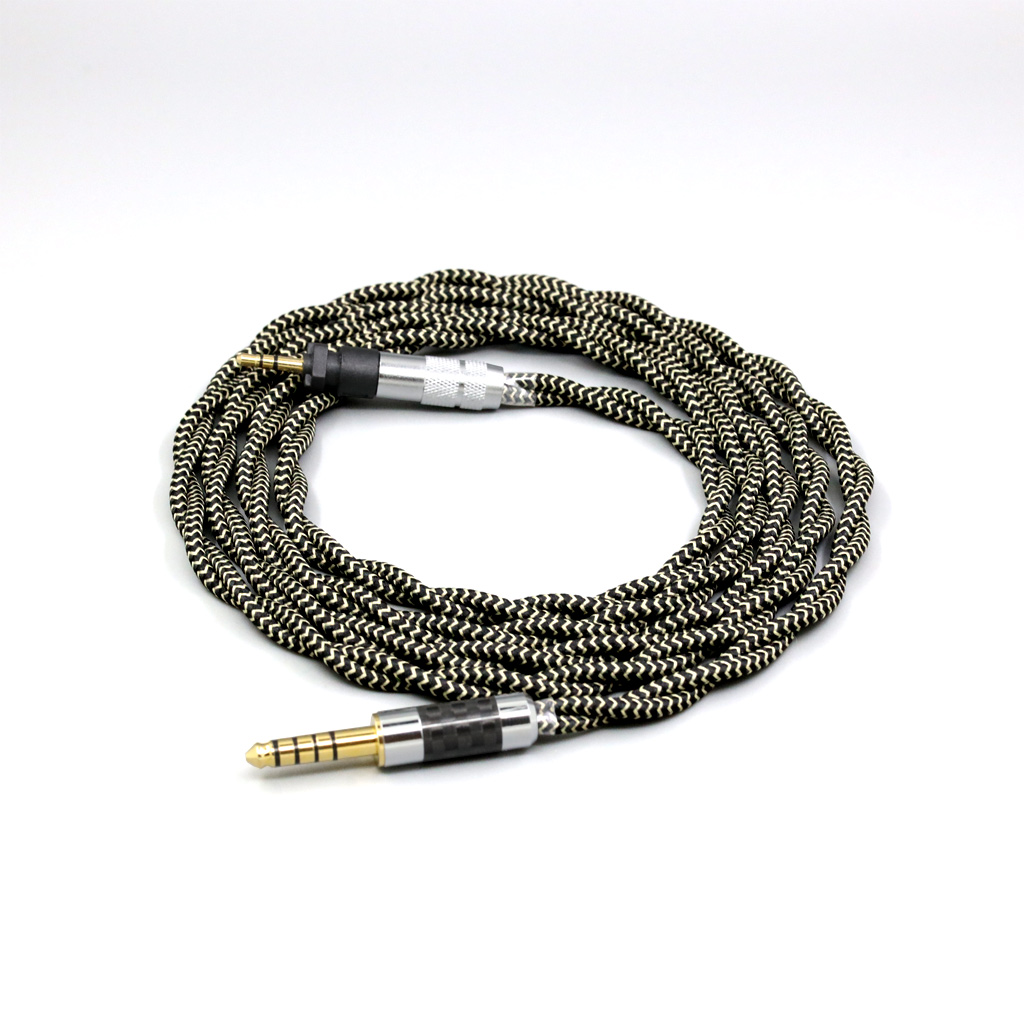 2 Core 2.8mm Litz OFC Earphone Braided Sleeve Cable For Shure SRH840 SRH940 SRH440 SRH750DJ Philips SHP9000 SHP8900 Headphone