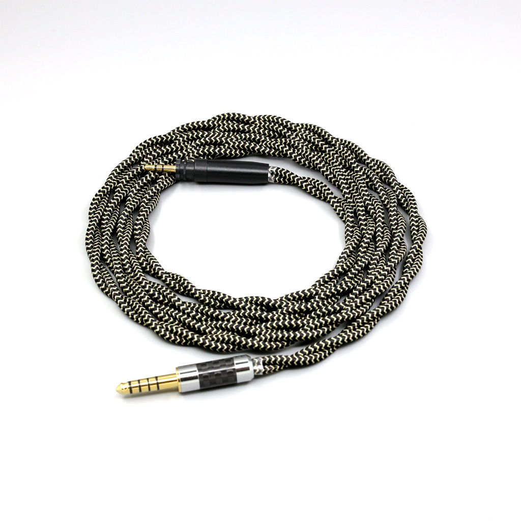 2 Core 2.8mm Litz OFC Earphone Shield Braided Sleeve Cable For Shure SRH440A SRH840A Headphone Earphone headphone