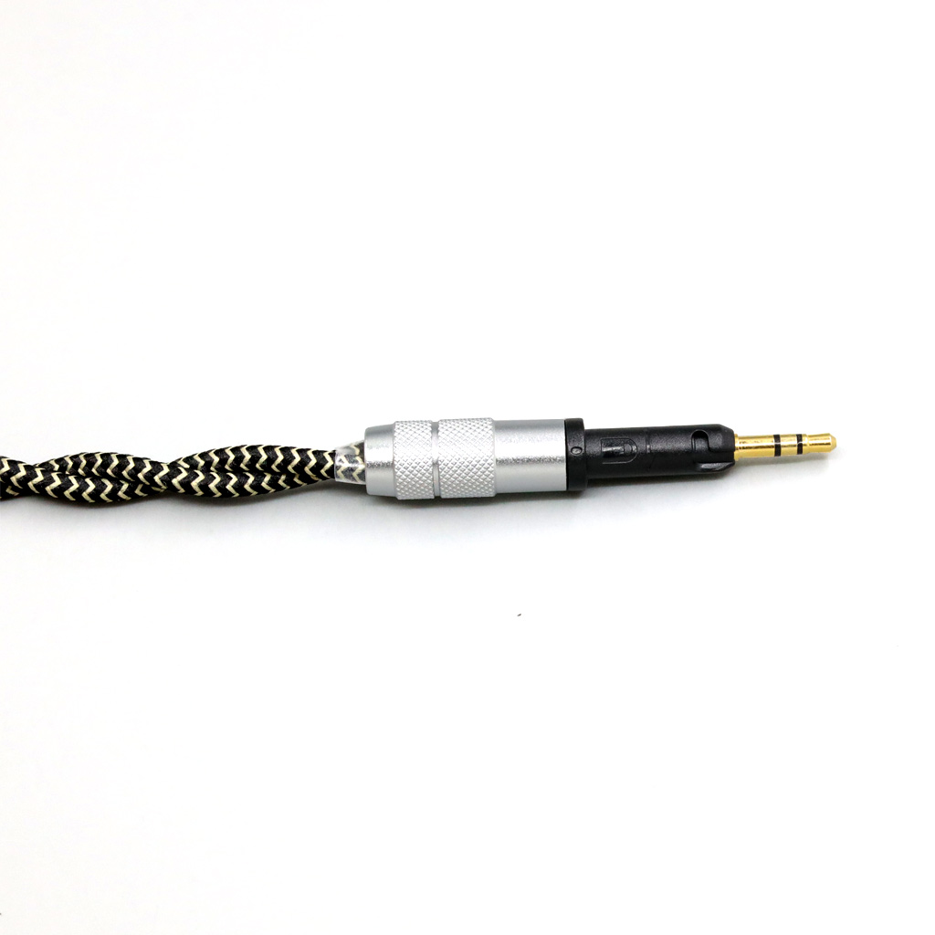 2 Core 2.8mm Litz OFC Earphone Shield Braided Sleeve Cable For Sennheiser HD6 HD7 HD8 MIX DJ HD595