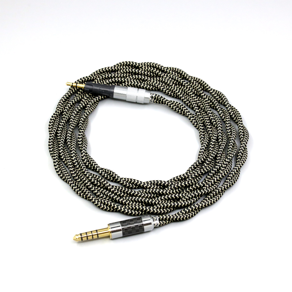 2 Core 2.8mm Litz OFC Earphone Shield Braided Sleeve Cable For Audio Technica ATH-M50x ATH-M40x ATH-M70x ATH-M60x 