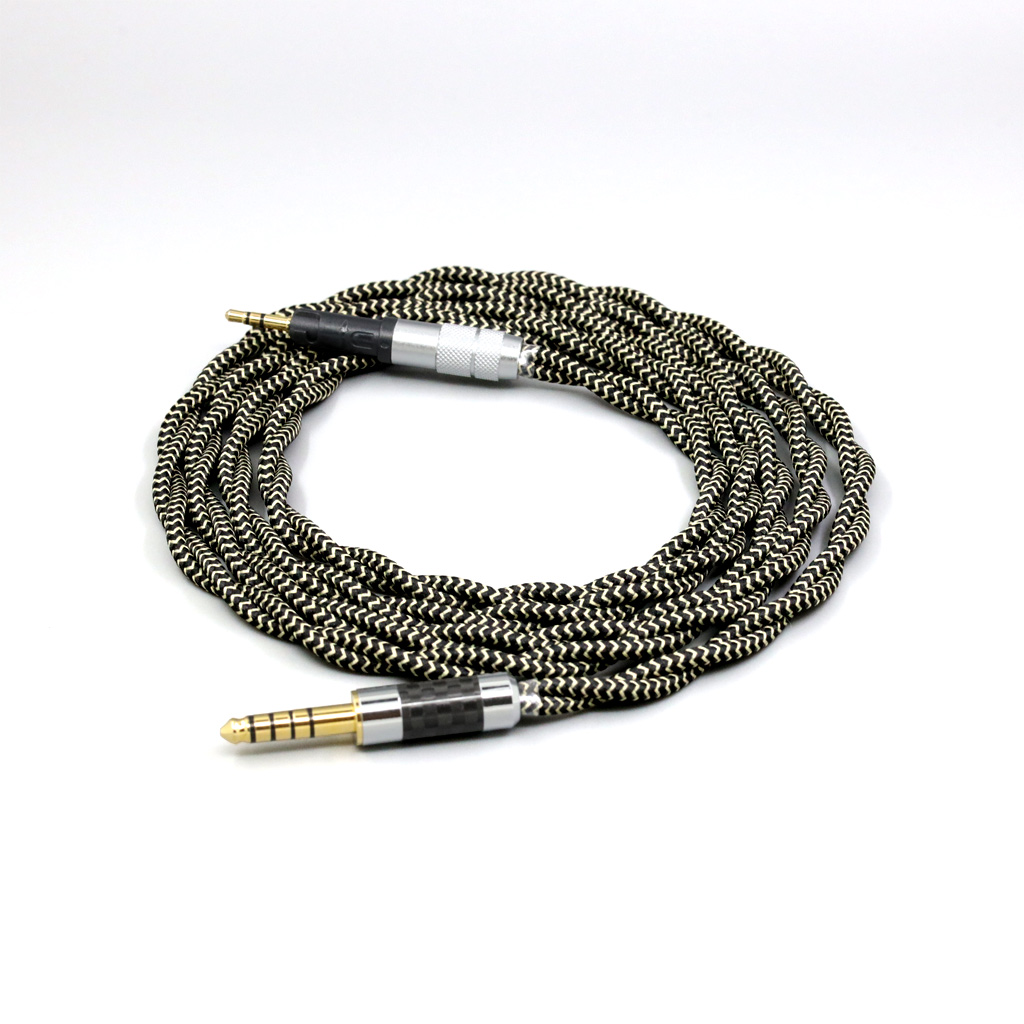 2 Core 2.8mm Litz OFC Earphone Shield Braided Sleeve Cable For Audio Technica ATH-M50x ATH-M40x ATH-M70x ATH-M60x 