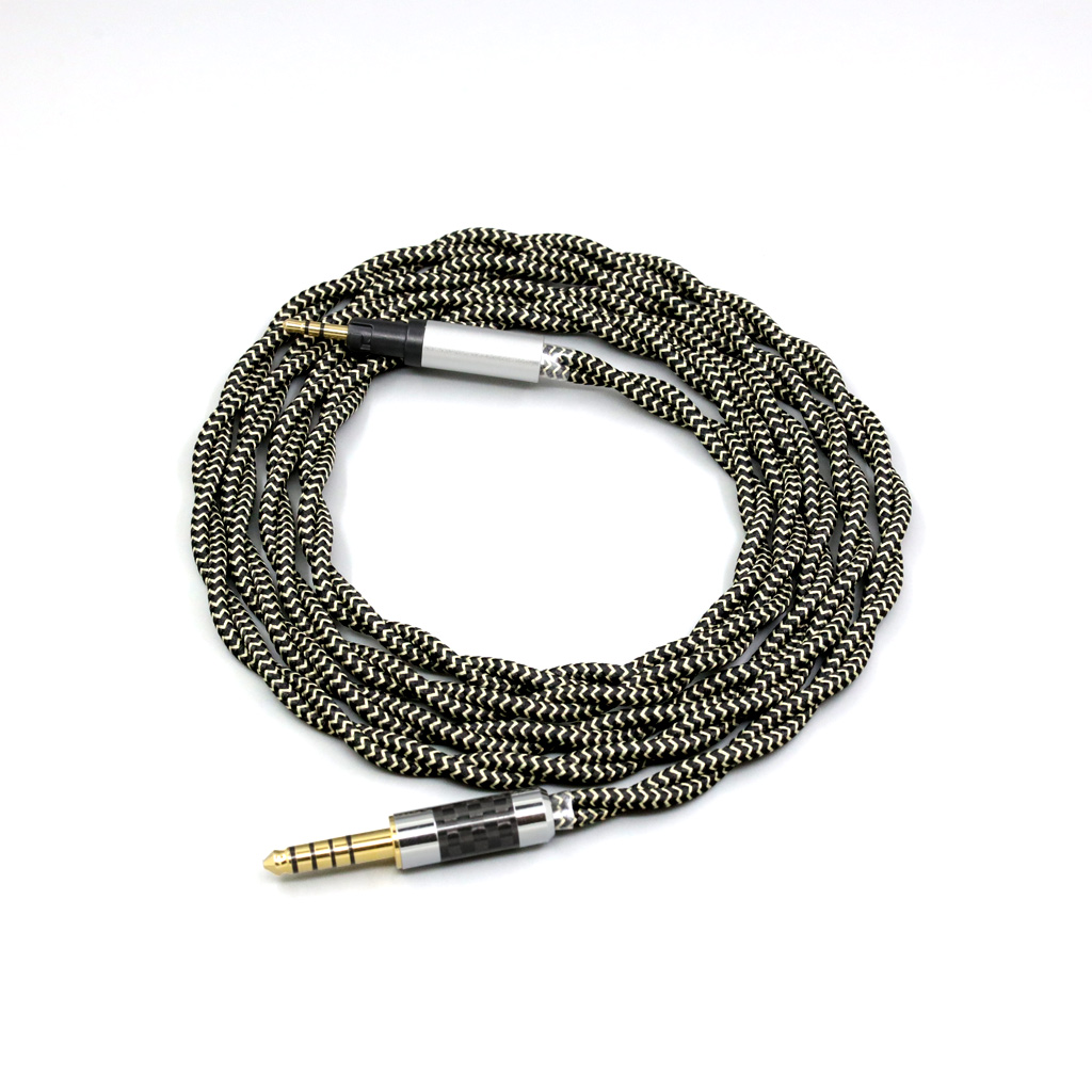 2 Core 2.8mm Litz OFC Earphone Braided Sleeve Cable For Austrian Audio Hi-X15 Hi-X65 Hi-X50 X55 Headphone
