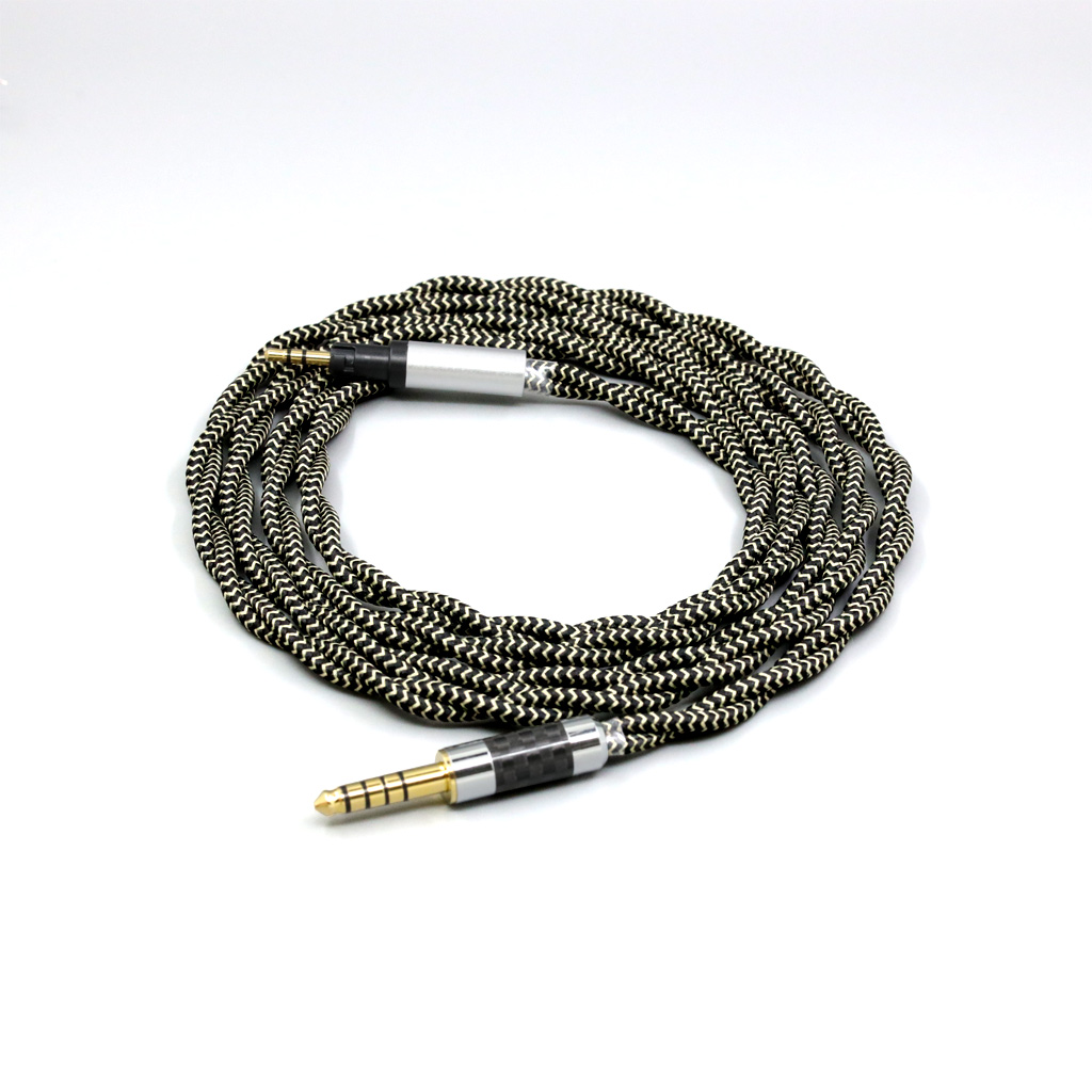2 Core 2.8mm Litz OFC Earphone Braided Sleeve Cable For Austrian Audio Hi-X15 Hi-X65 Hi-X50 X55 Headphone