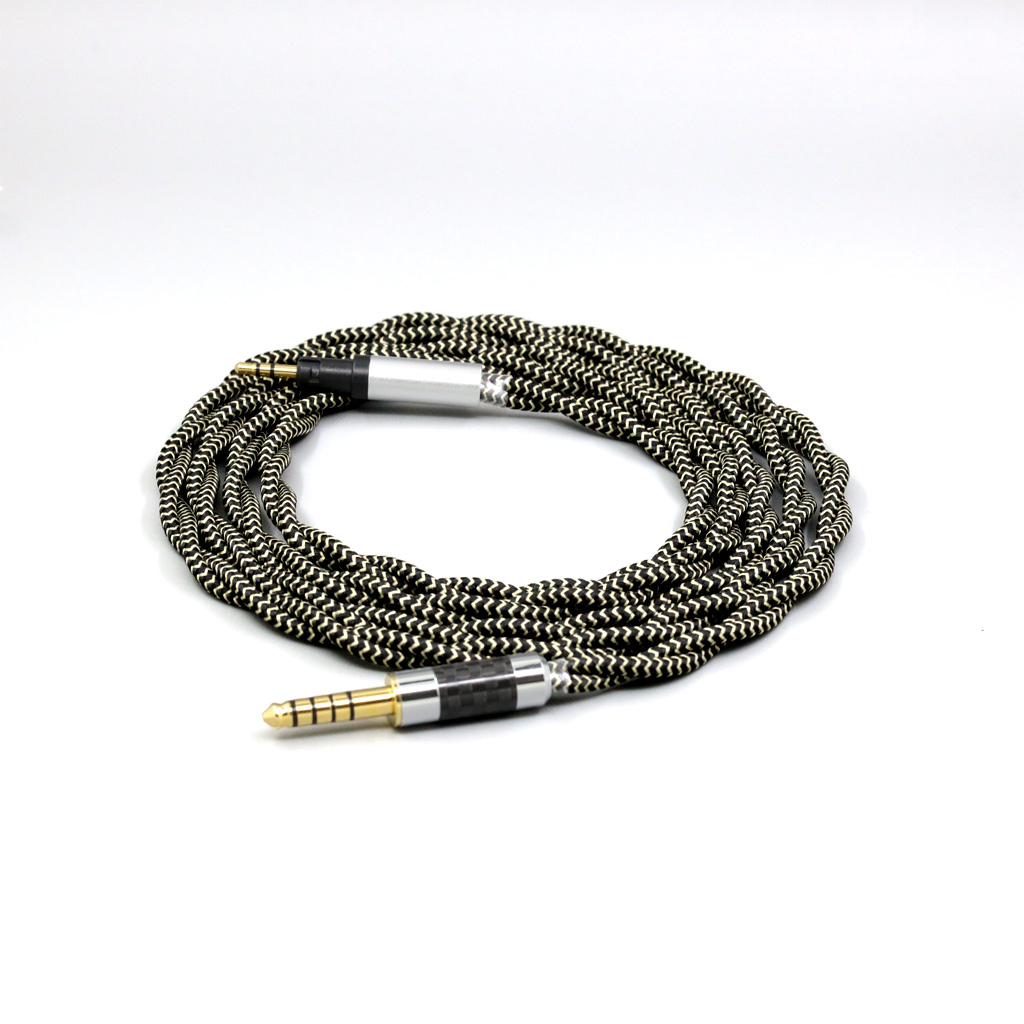 2 Core 2.8mm Litz OFC Earphone Braided Sleeve Cable For Austrian Audio Hi-X15 Hi-X65 Hi-X50 X55 Headphone