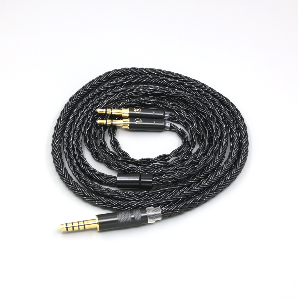 16 Core Black Braided Earphone Cable For Hifiman Sundara Ananda HE1000se HE6se DEVA Pro Planar Magnetic he400se Arya He-35x Edition XS