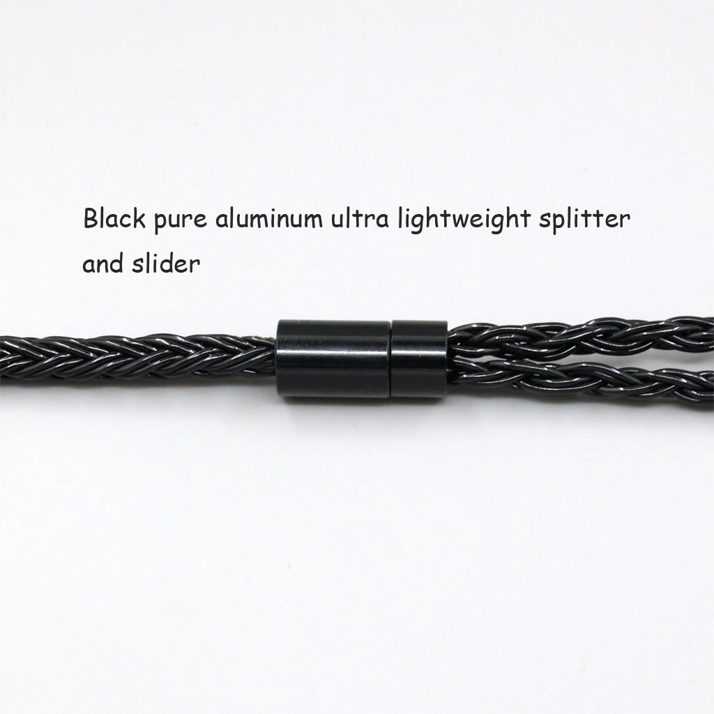16 Core Black Braided Earphone Cable For Hifiman Sundara Ananda HE1000se HE6se DEVA Pro Planar Magnetic he400se Arya He-35x Edition XS