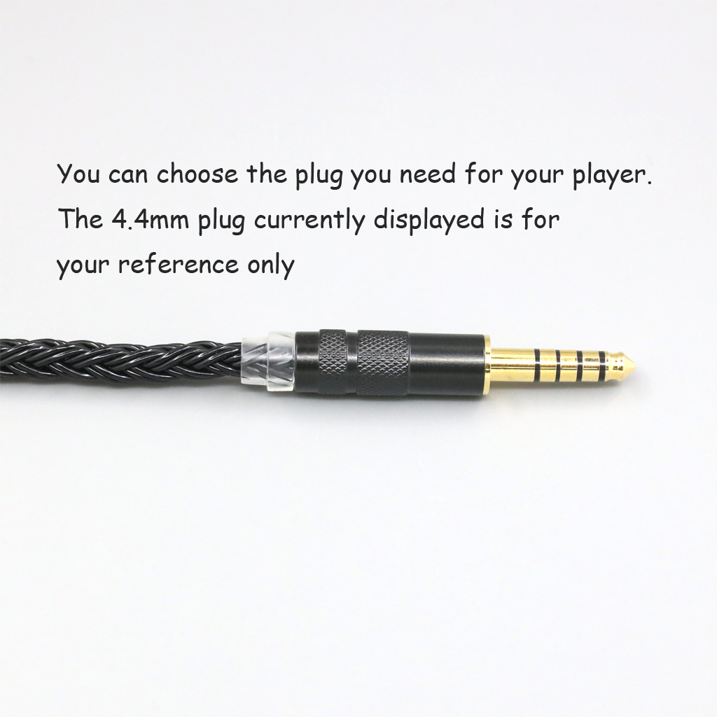 16 Core Black Braided Earphone Cable For Hifiman Sundara Ananda HE1000se HE6se DEVA Pro Planar Magnetic he400se Arya He-35x Edition XS