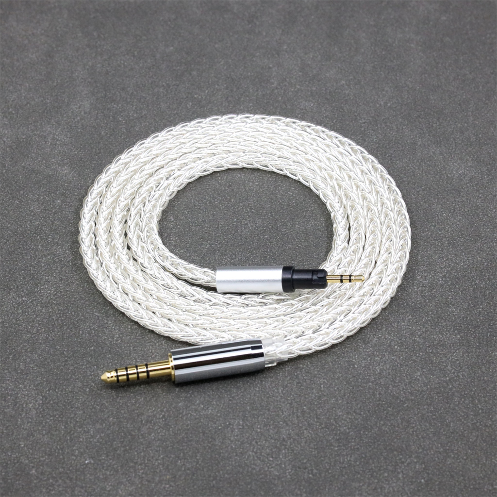 8 Core 99% 7n Pure Silver Palladium Earphone Cable For Austrian Audio Hi-X15 Hi-X65 Hi-X50 X55 Headphones