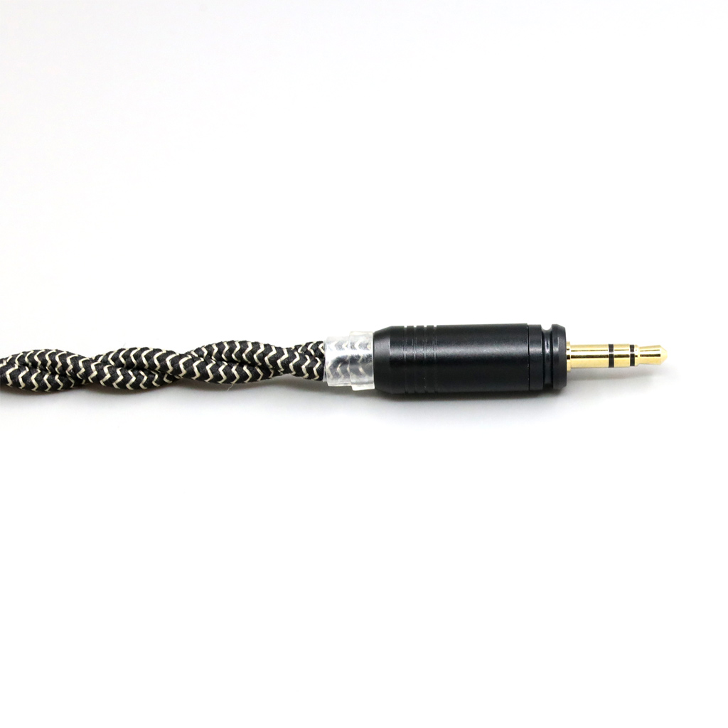 2 Core 2.8mm Litz OFC Earphone Braided Sleeve Cable For Focal HADENYS Open-back Headphone