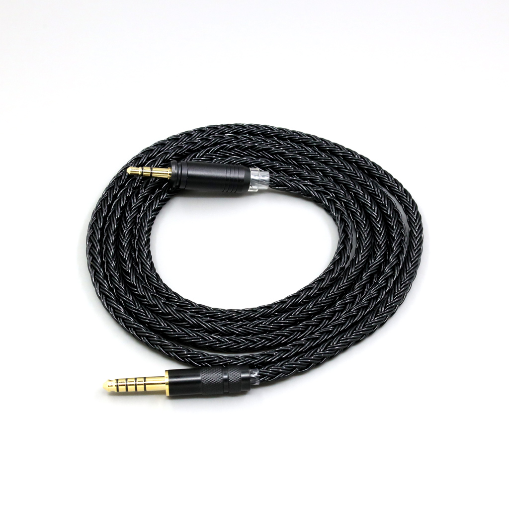 16 Core Black Braided Earphone Cable For Focal HADENYS Open-back Headphone