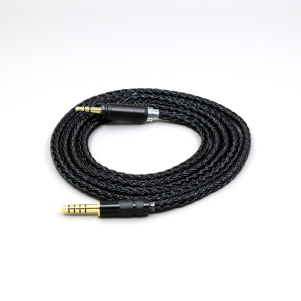 16 Core Black Braided Earphone Cable For Focal HADENYS Open-back Headphone