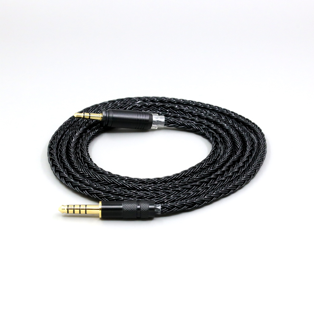 16 Core Black Braided Earphone Cable For Focal HADENYS Open-back Headphone