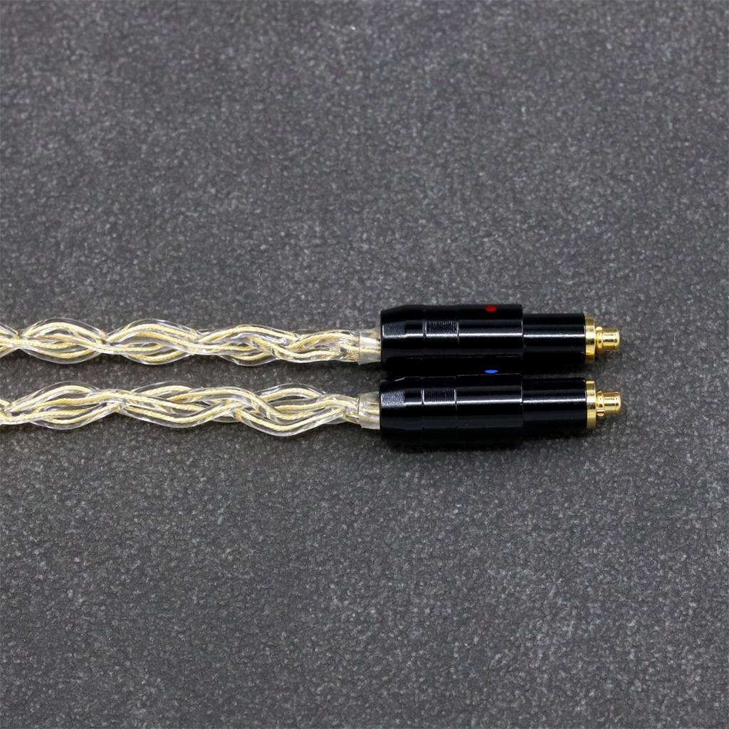 8 Core 99% 7n Pure Silver 24k Gold Plated Earphone Cable For Shure SRH1540 SRH1840 SRH1440 Headphone