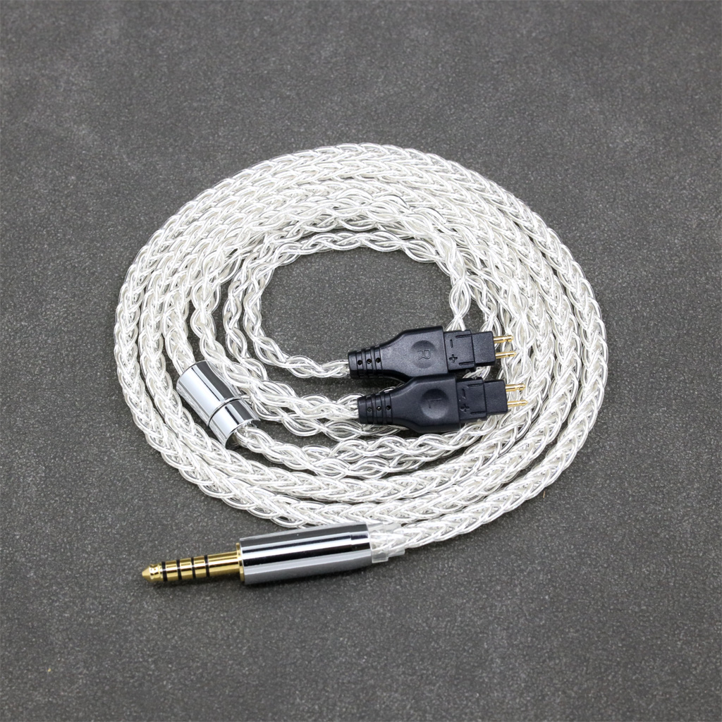 8 Core 99% 7n Pure Silver Palladium Earphone Cable For Sennheiser HD580 HD600 HD650 HDxxx HD660S HD58x HD6xx