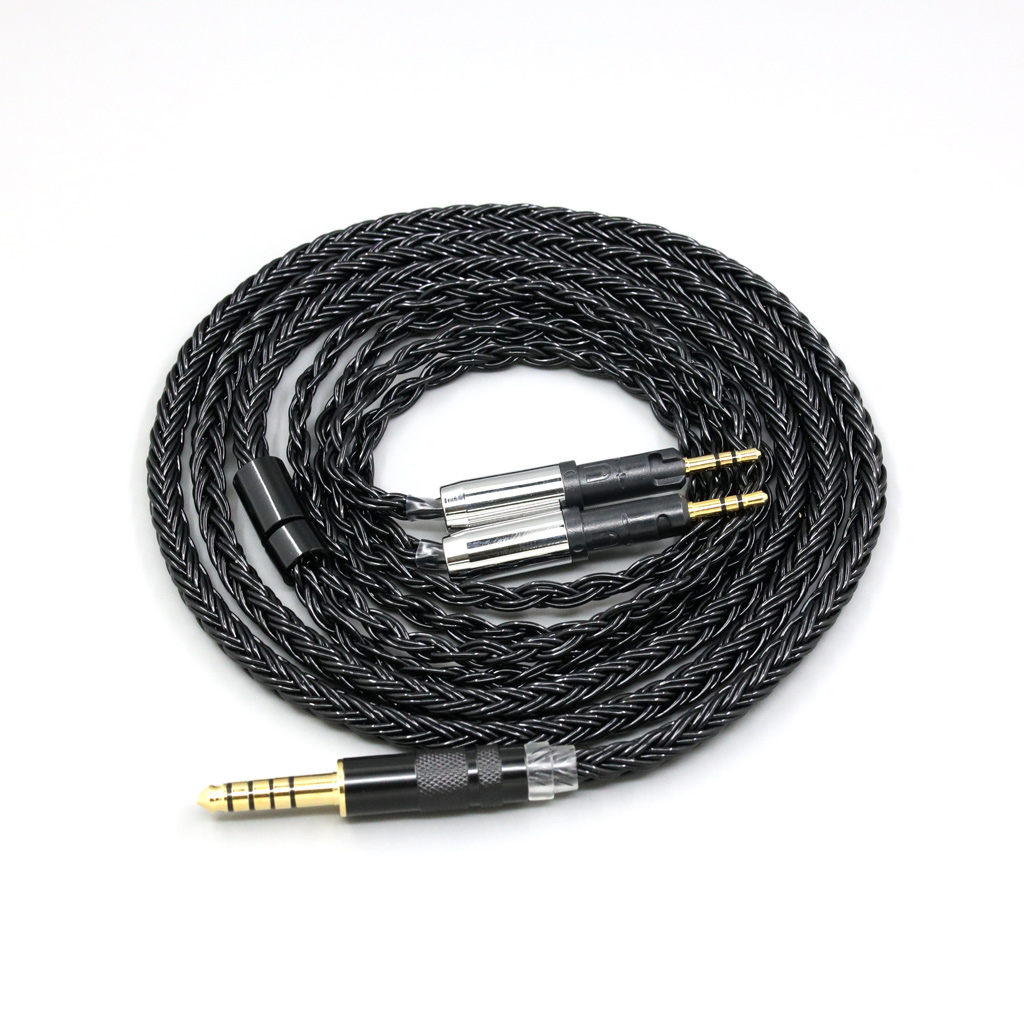 16 Core Black Braided Earphone Cable For Audio-Technica ATH-R70X ATH-R70XA Headphone Headset