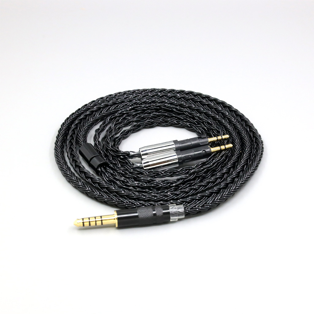 16 Core Black Braided Earphone Cable For Audio-Technica ATH-R70X ATH-R70XA Headphone Headset