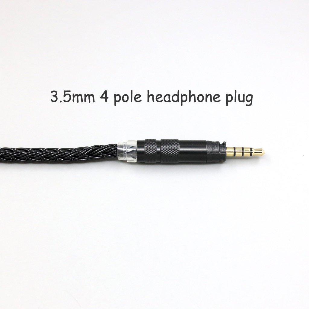16 Core Black Braided Earphone Cable For Rode NTH-100 NTH-100m over-ear headphone