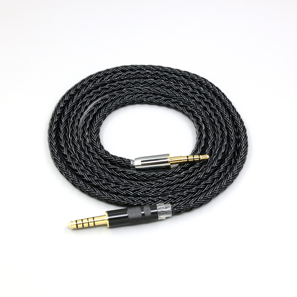 16 Core Black Braided Earphone Cable For Denon AH-mm400 mm300 mm200 Beats solo2 solo3 headphone