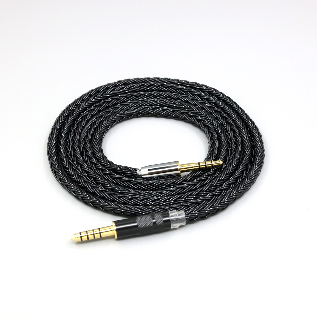 16 Core Black Braided Earphone Cable For Denon AH-mm400 mm300 mm200 Beats solo2 solo3 headphone