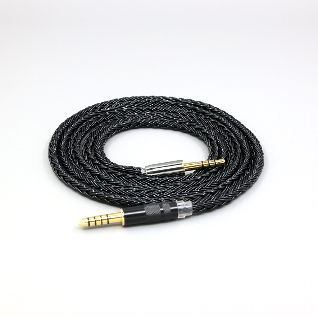 16 Core Black Braided Earphone Cable For Denon AH-mm400 mm300 mm200 Beats solo2 solo3 headphone