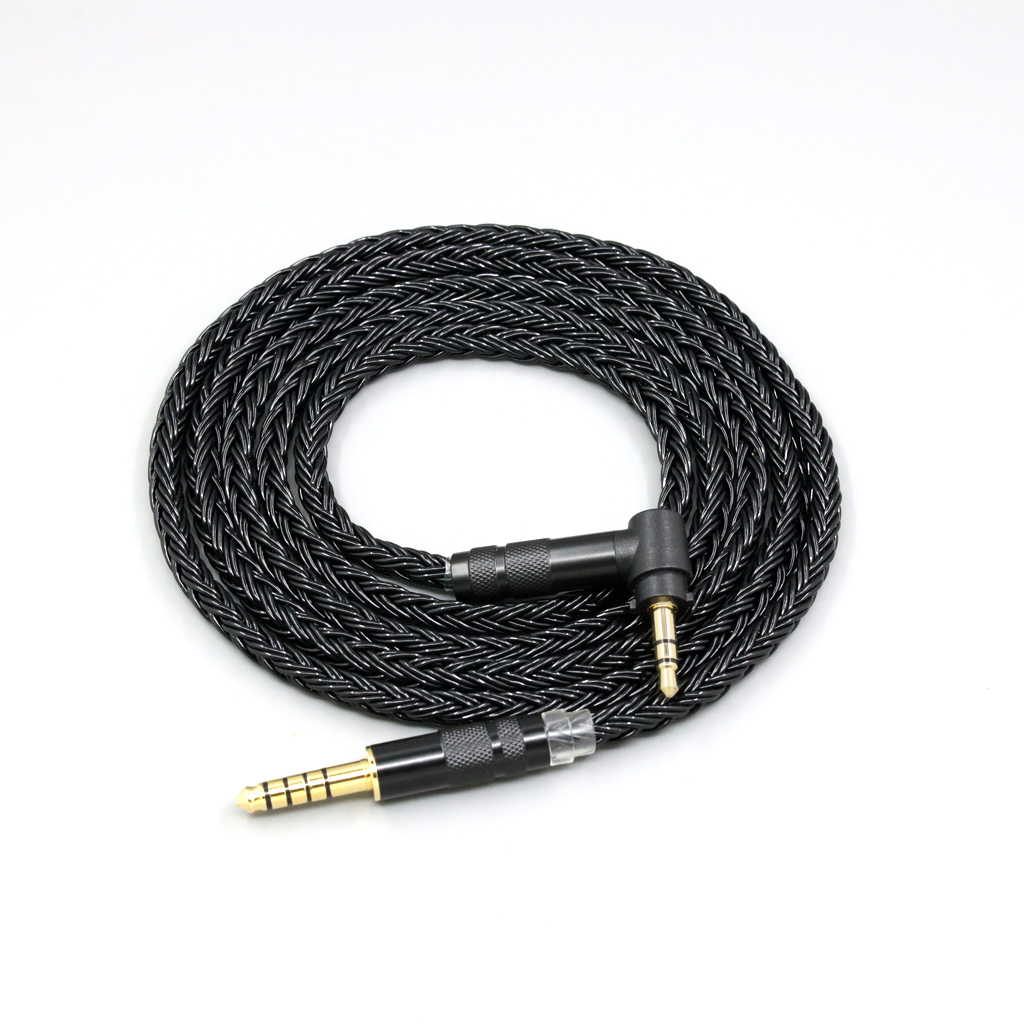 16 Core Black Braided Earphone Cable For Fostex T50RP Mk3 T40RP Mk2 T20RP Mk2 Dekoni Audio Headphone