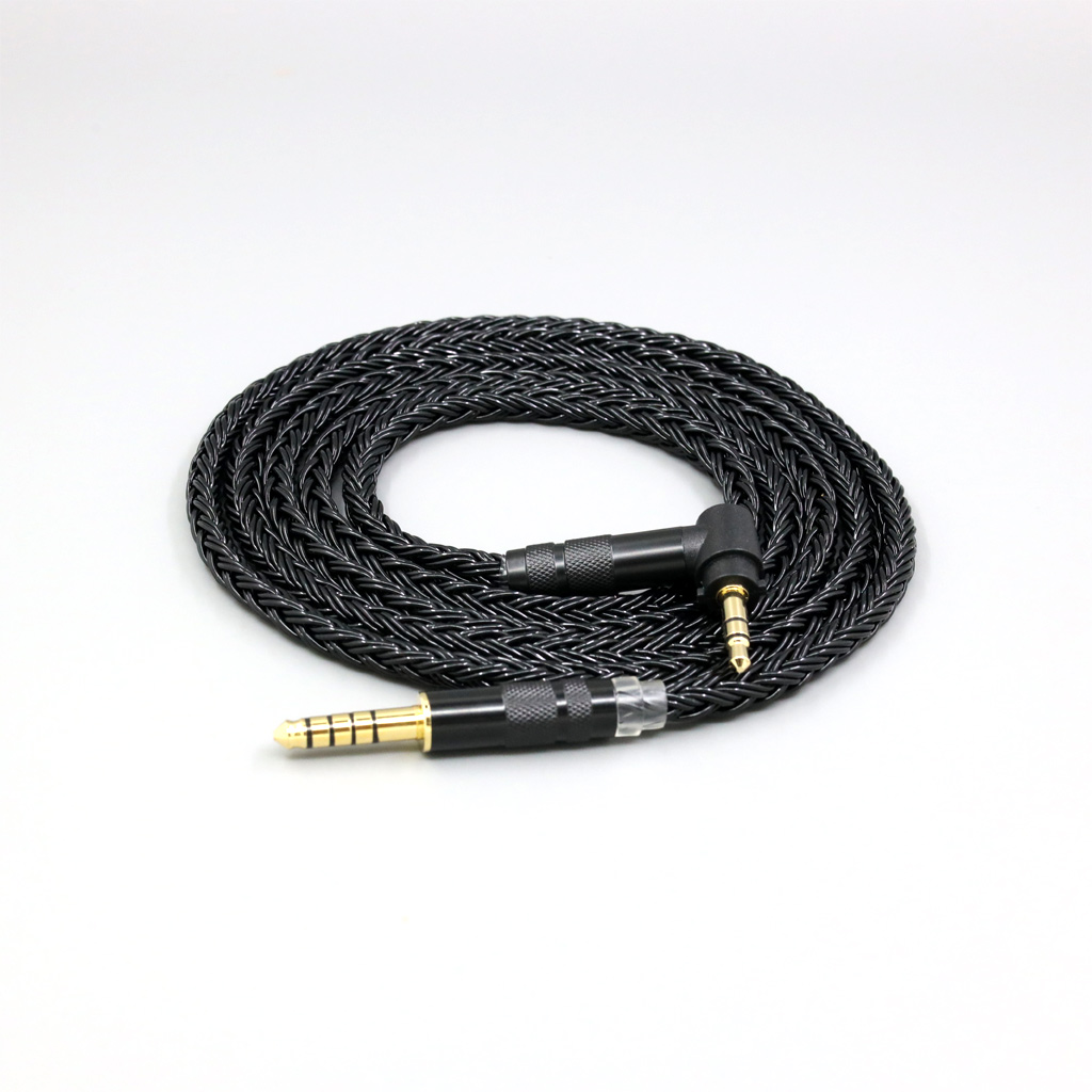 16 Core Black Braided Earphone Cable For Fostex T50RP Mk3 T40RP Mk2 T20RP Mk2 Dekoni Audio Headphone