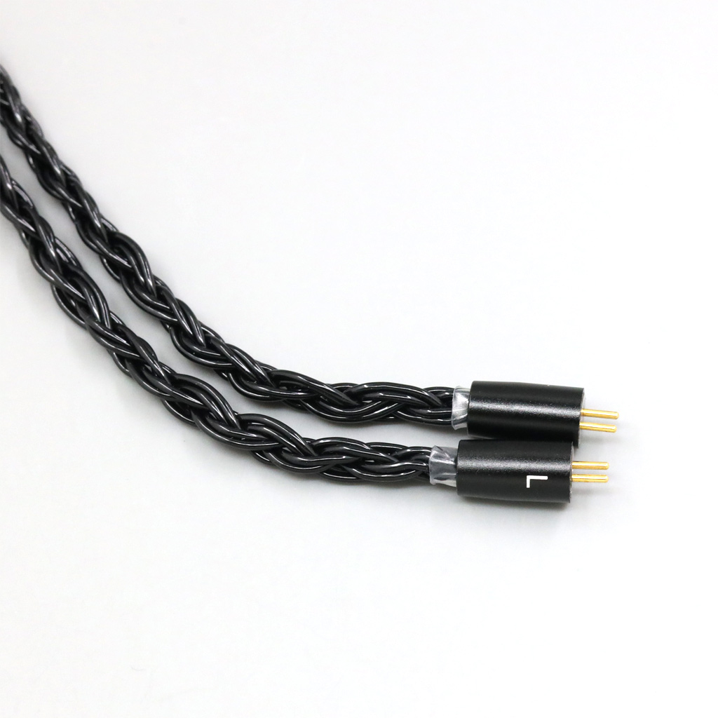 16 Core Black Braided Earphone Cable For IEM 0.78mm Flat Step JH Audio JH16 Pro JH11 Pro 5 6 7 2pin