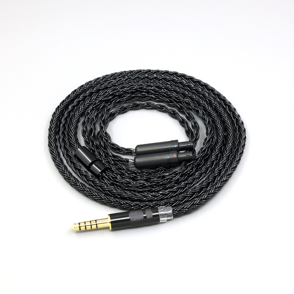 16 Core Black Braided Earphone Cable For Sennheiser HD800 HD800s HD820s HD820 Dharma D1000 Headphone