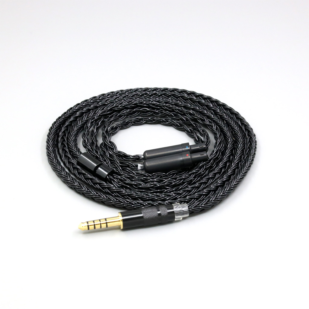 16 Core Black Braided Earphone Cable For Sennheiser HD800 HD800s HD820s HD820 Dharma D1000 Headphone