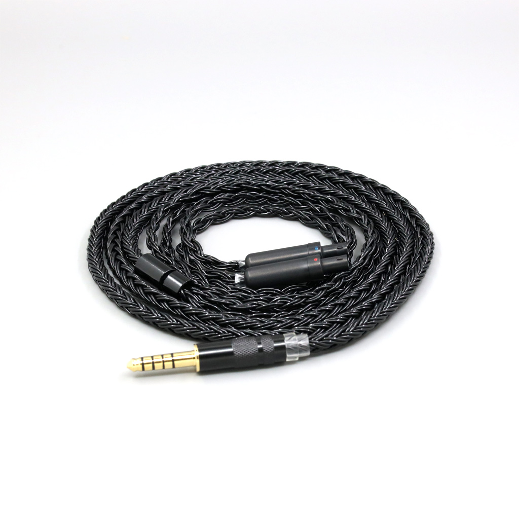 16 Core Black Braided Earphone Cable For Sennheiser HD800 HD800s HD820s HD820 Dharma D1000 Headphone