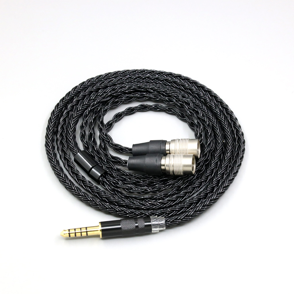 16 Core Black Braided Earphone Cable For Mr Speakers Alpha Dog Ether C Flow Mad Dog AEON Headphone