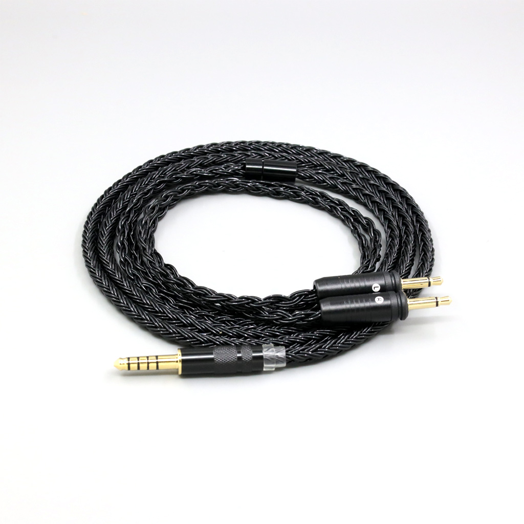 16 Core Black Braided Earphone Cable For Focal Clear Elear Elex Elegia Stellia Celestee radiance Headphone