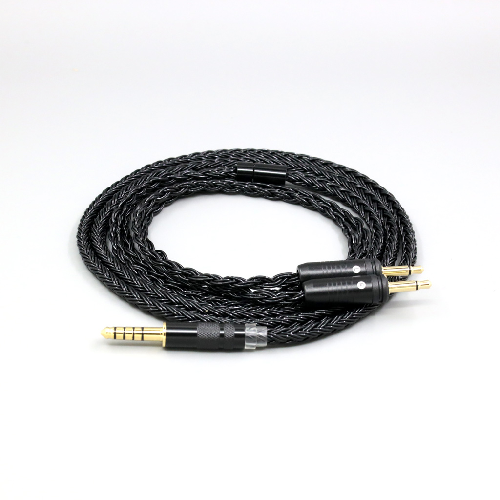 16 Core Black Braided Earphone Cable For Focal Clear Elear Elex Elegia Stellia Celestee radiance Headphone