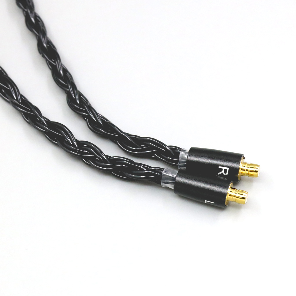 16 Core Black Braided Earphone Cable For Acoustune HS 1695Ti 1655CU 1695Ti 1670SS
