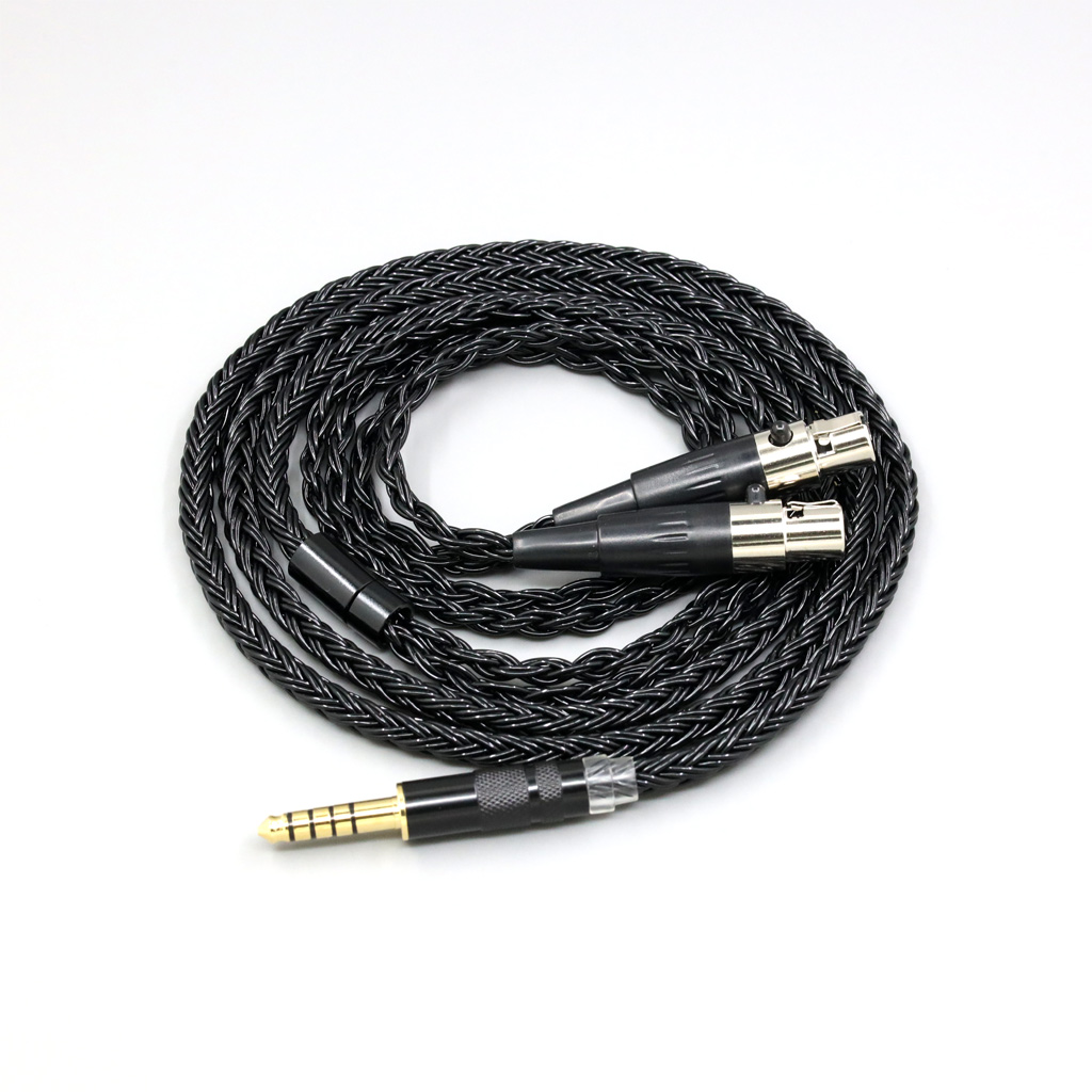 16 Core Black Braided Earphone Cable For Audeze LCD-3 LCD-2 LCD-X LCD-XC LCD-4z LCD-MX4 LCD-GX lcd Headphone