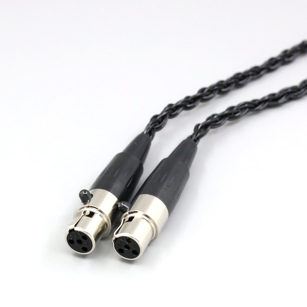 16 Core Black Braided Earphone Cable For Audeze LCD-3 LCD-2 LCD-X LCD-XC LCD-4z LCD-MX4 LCD-GX lcd Headphone