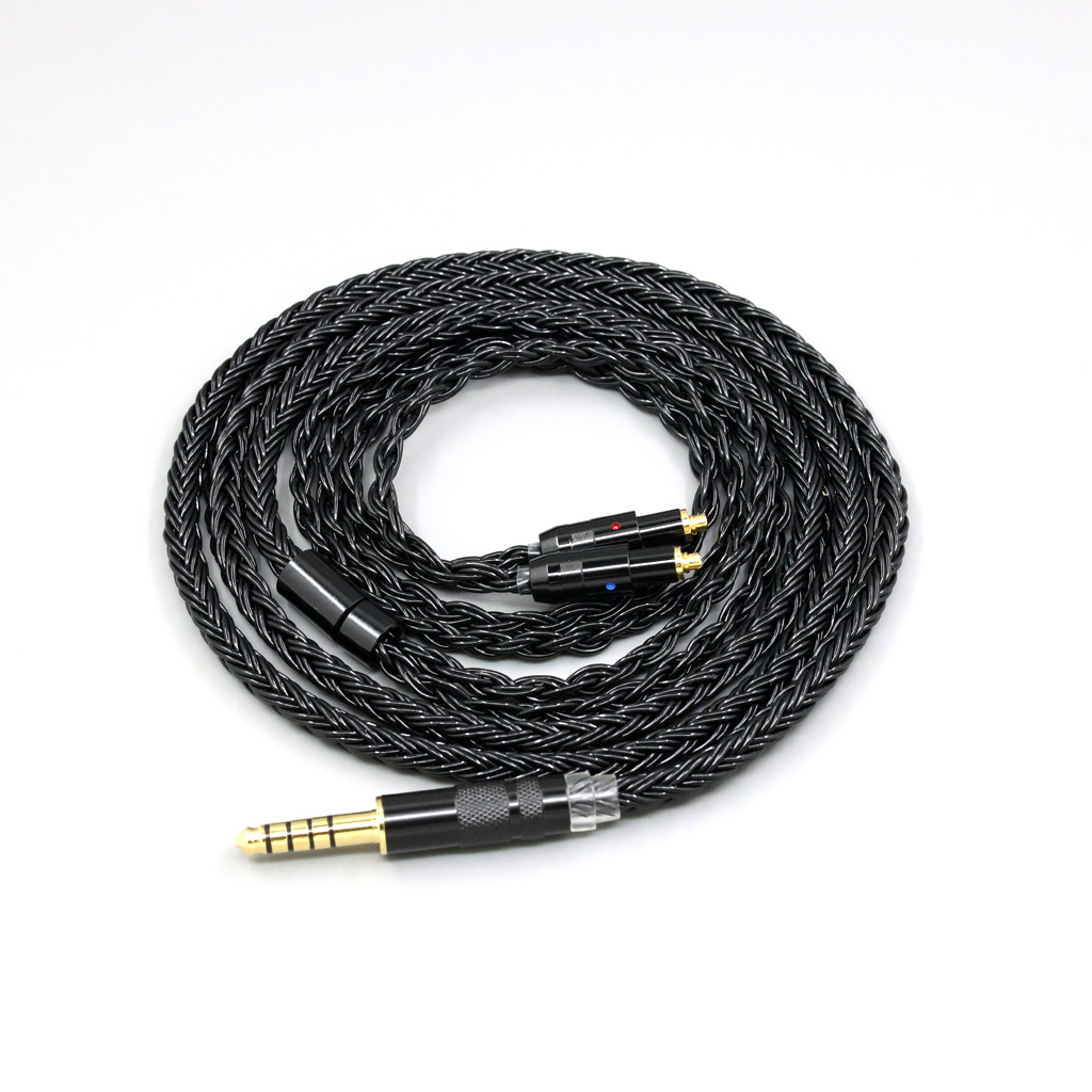 16 Core Black Braided Earphone Cable For Shure SRH1540 SRH1840 SRH1440 Headphone