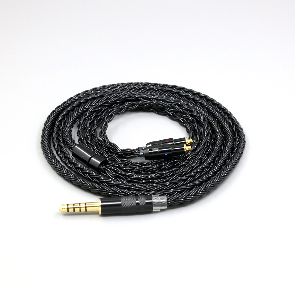16 Core Black Braided Earphone Cable For Shure SRH1540 SRH1840 SRH1440 Headphone