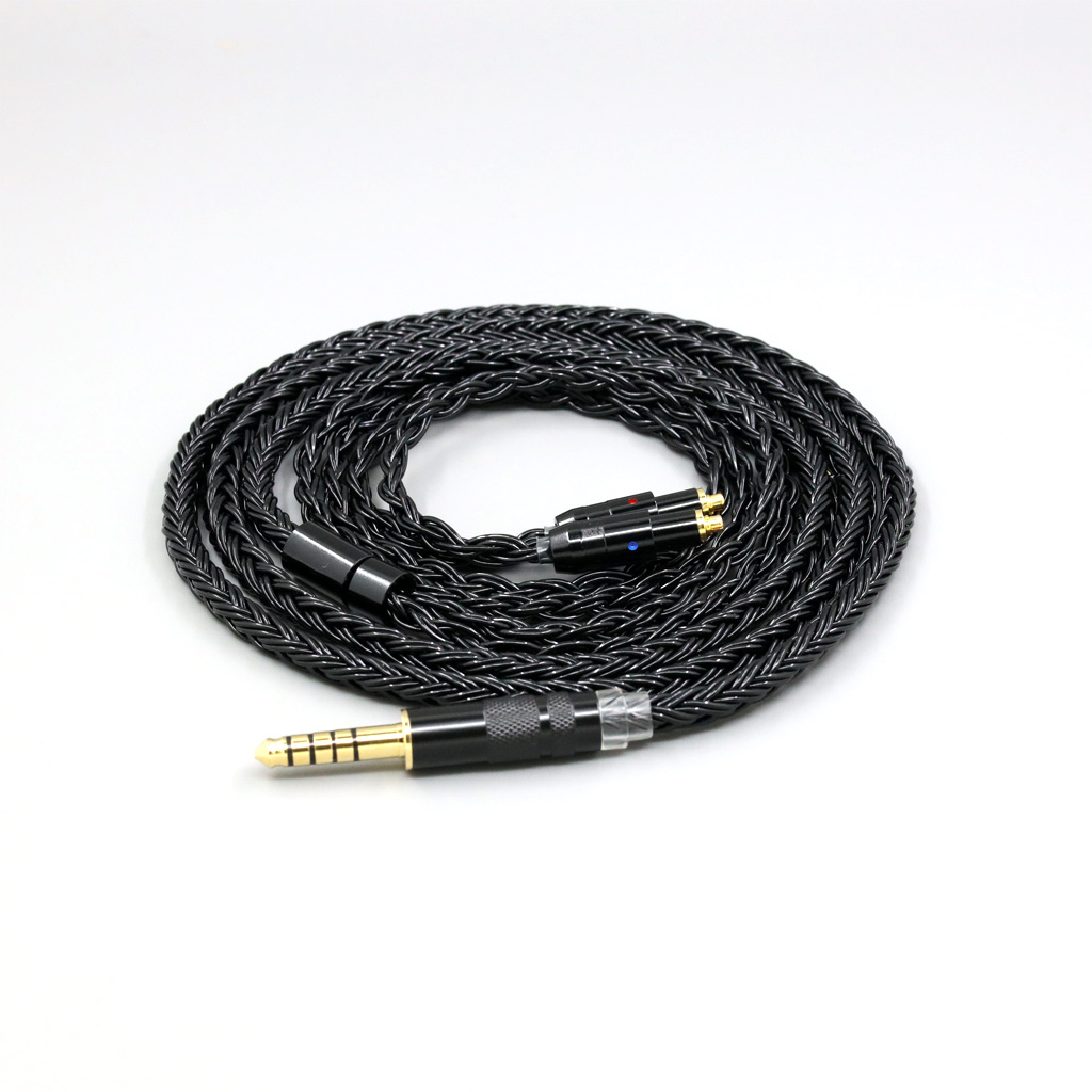 16 Core Black Braided Earphone Cable For Shure SRH1540 SRH1840 SRH1440 Headphone