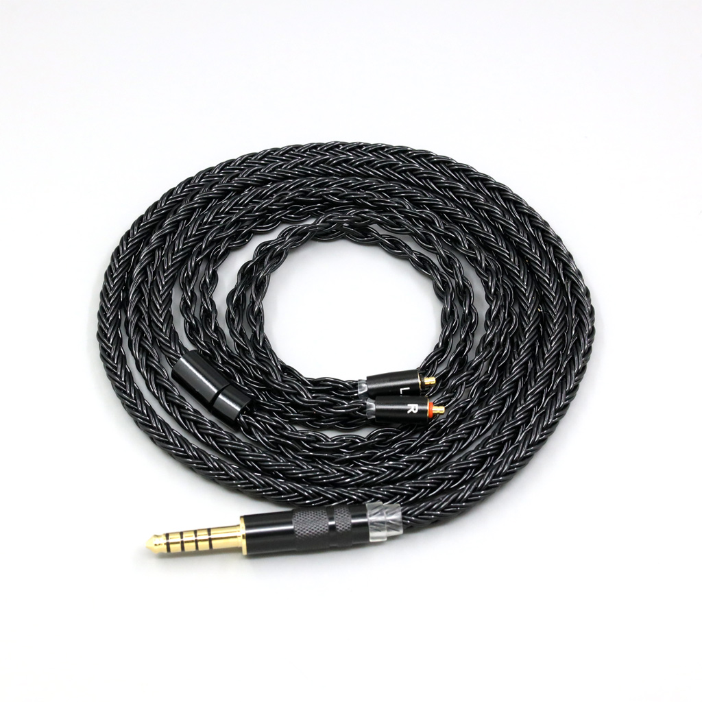 16 Core Black Braided Earphone Cable For UE Live UE6Pro Lighting SUPERBAX IPX T2