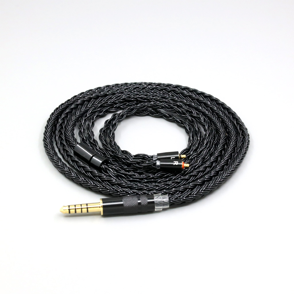 16 Core Black Braided Earphone Cable For UE Live UE6Pro Lighting SUPERBAX IPX T2