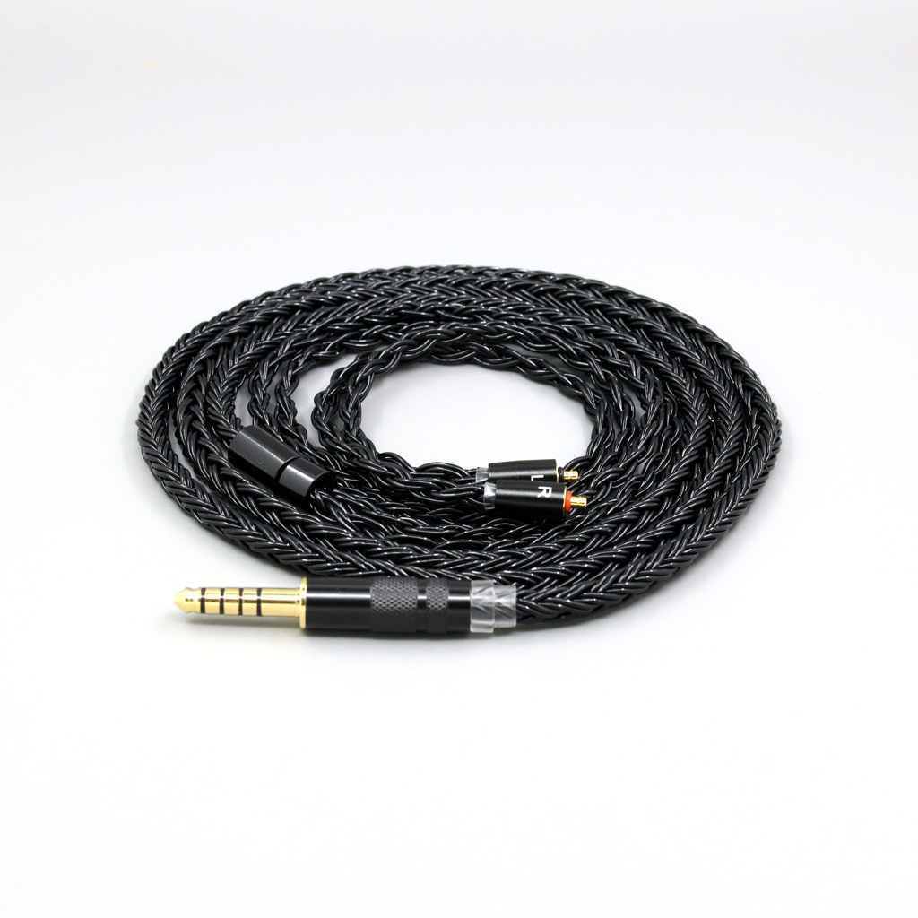 16 Core Black Braided Earphone Cable For UE Live UE6Pro Lighting SUPERBAX IPX T2