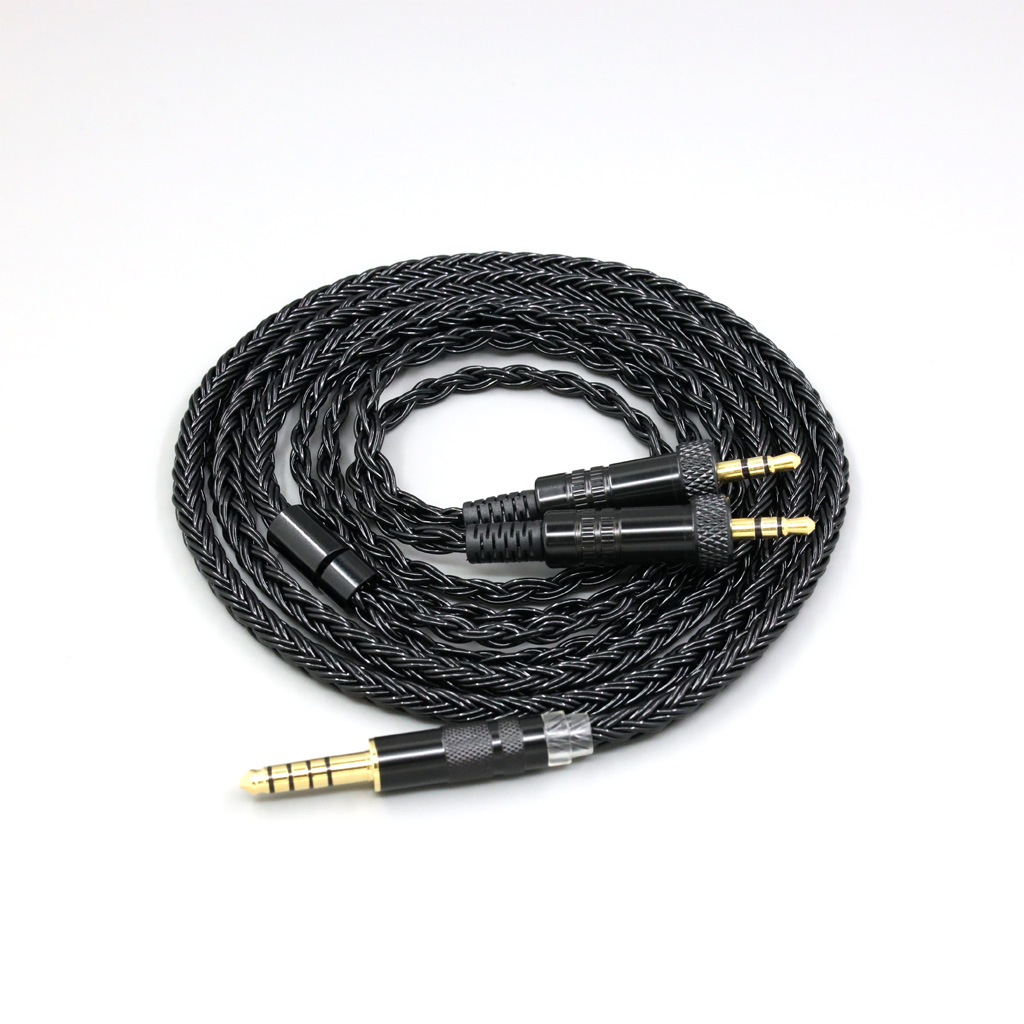 16 Core Black Braided Earphone Cable For Sony MDR-Z1R MDR-Z7 MDR-Z7M2 With Screw To Fix Headphone