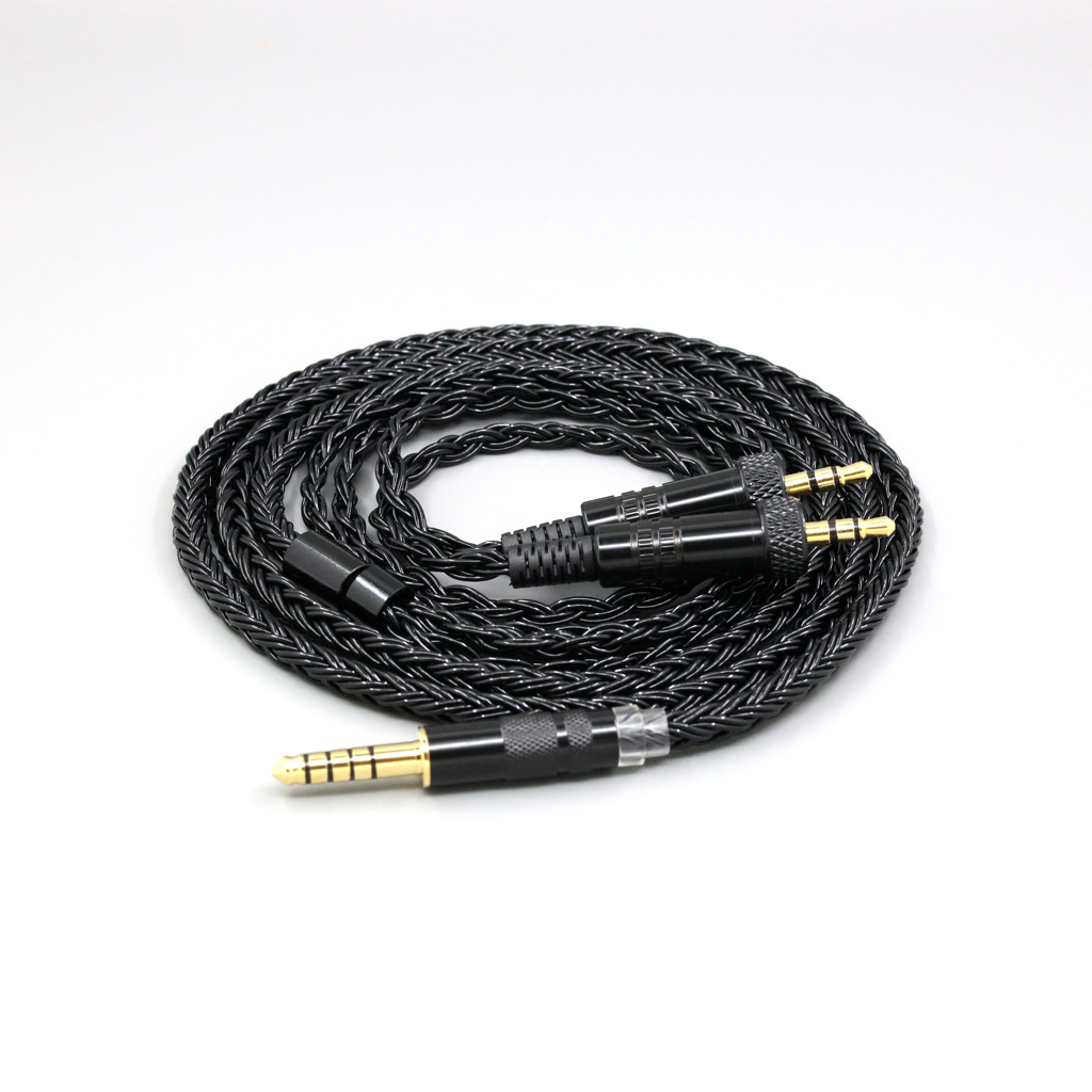 16 Core Black Braided Earphone Cable For Sony MDR-Z1R MDR-Z7 MDR-Z7M2 With Screw To Fix Headphone